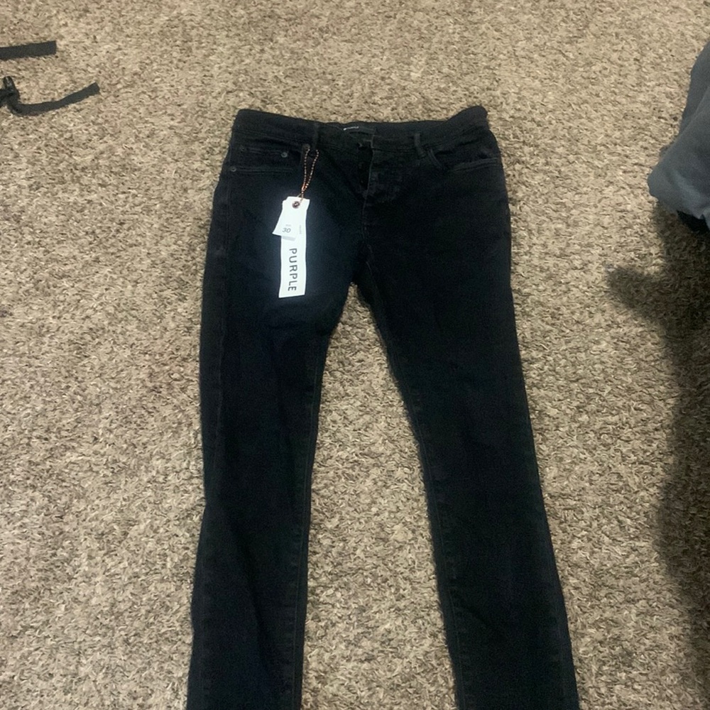Purple jeans